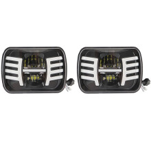 2pcs 5X7 Inch LED Headlight 7X6 LED Sealed Light Lamp with High Low for YJ Cherokee XJ