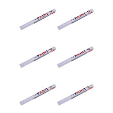 6X Permanent Car Tire Metal Paint Pen White
