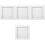 4Pcs Plastic Louvered Dryer Vent Covers White Exterior Vent Protection 2
