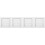 4Pcs Plastic Louvered Dryer Vent Covers White Exterior Vent Protection 3