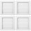 4Pcs Plastic Louvered Dryer Vent Covers White Exterior Vent Protection 4