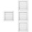 4Pcs Plastic Louvered Dryer Vent Covers White Exterior Vent Protection 5