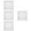 4Pcs Plastic Louvered Dryer Vent Covers White Exterior Vent Protection 6