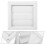 4Pcs Plastic Louvered Dryer Vent Covers White Exterior Vent Protection 8