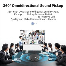 Microphone de Bureau USB pour Enregistrement sur Ordinateur, Conférences, Cours en Ligne, Jeux Vidéo, Captation Omnidirectionnelle