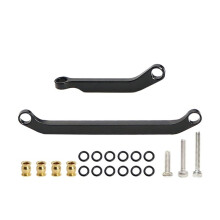 Für 1/30 für Axial SCX30 Aluminium-Verbindungsset Metall-Lenkstange Fernsteuerungsauto Zugstangen-Teile Schwarz