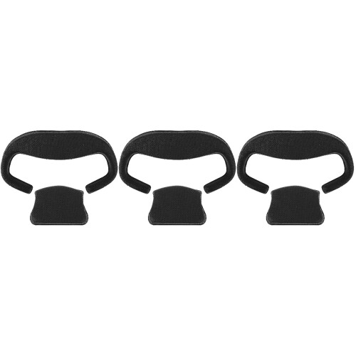 3Sets Ergonomic Vr Face Cushion Black PU Sponge Light Blocking Pad 2