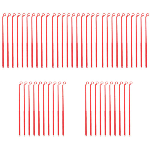50Pcs Red Plastic Lantern Sticks Compact Poles for Lantern Making 1