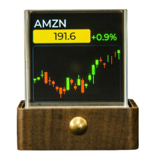 -Max Tech Crystal Display avec Affichage Météo, Horloge, Cours de la Bourse, Cryptomonnaies, Bitcoin et Forex : une Idée Cadeau