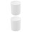 2Pcs Compact White Plastic Beaker Coffee Mugs Laboratory Use 4