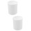 2Pcs Compact White Plastic Beaker Coffee Mugs Laboratory Use 6