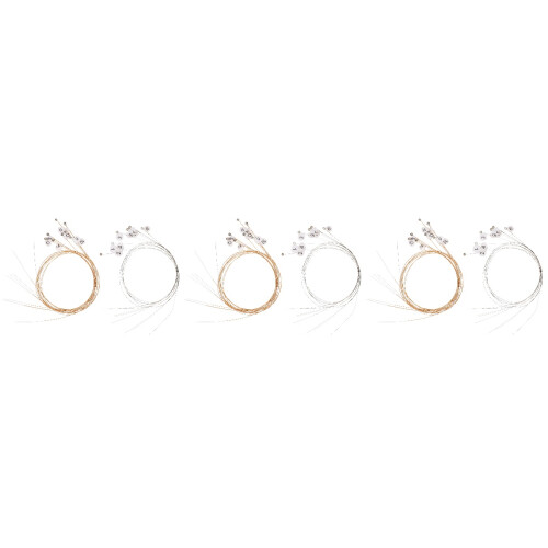 48Pièces Accessoires Cordes Lyre Multicolores Kit Remplacement Solide 2