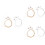 48Pièces Accessoires Cordes Lyre Multicolores Kit Remplacement Solide 5