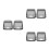 6Pcs Waterproof Black Outlet Covers for Wall Sockets Easy Peel Stick 5