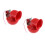 2Pièces Trompe Électrique Rouge Auto ABS Métal Pour 5