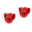 2Pièces Trompe Électrique Rouge Auto ABS Métal Pour 6