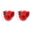 2Pièces Trompe Électrique Rouge Auto ABS Métal Pour 7
