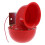 2Pièces Trompe Électrique Rouge Auto ABS Métal Pour 10