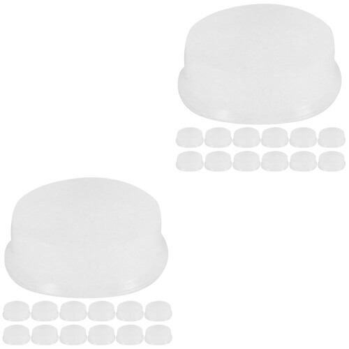 48Pcs Soft Transparent Silicone Flute Plugs Key Caps Accessories 1