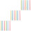 150Pcs Assorted Plastic Bookbinding Slide Bars for File Folder DIY 4