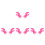 8Pcs Pink Plastic Motorcycle Deer Horns Suction Cup Accessories 2