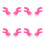 8Pcs Pink Plastic Motorcycle Deer Horns Suction Cup Accessories 3