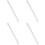 4Rolls Waterproof Kitchen Wall Stickers Transparent Oil-Proof Decals 4
