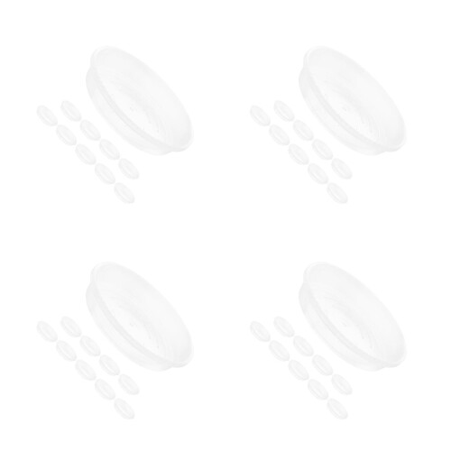 40Pcs Transparent Plastic Planter Saucers Reusable for Indoor Plants 1
