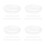 40Pcs Transparent Plastic Planter Saucers Reusable for Indoor Plants 3