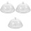 3Pcs Transparent Cake Plate with Dome Lid for Dessert Storage 2