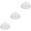 3Pcs Transparent Cake Plate with Dome Lid for Dessert Storage 4