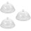 3Pcs Transparent Cake Plate with Dome Lid for Dessert Storage 6