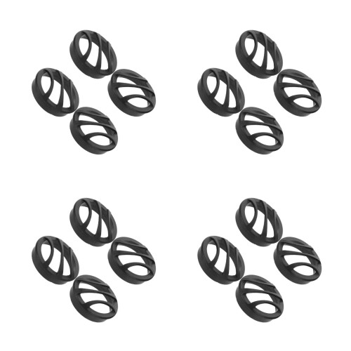 16Pièces Grille Protection Tweeter Noir Plastique 1