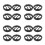 16Pièces Grille Protection Tweeter Noir Plastique 5