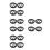 16Pièces Grille Protection Tweeter Noir Plastique 7