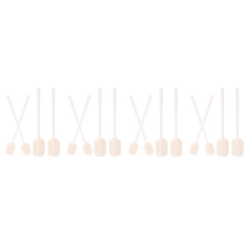 16Pcs Mini Scoops for Canisters White Plastic Coffee Teaspoon Set 2