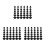 3Sets Rubber Grommets Assortment Black Waterproof Wire Hole Plugs Kit 7