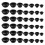 3Sets Rubber Grommets Assortment Black Waterproof Wire Hole Plugs Kit 10