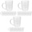 18Pcs Transparent Beer Mug Cups for Party and Home Use 2