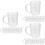 18Pcs Transparent Beer Mug Cups for Party and Home Use 5
