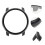 2Pcs Protective Black Smartwatch Screen Covers PP Case for Daily Use 8