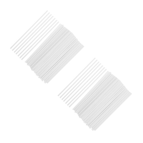 200Pcs White Paper Candy Sticks for Baking Lollipops and Cake Toppers 2