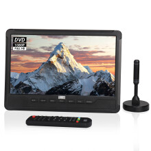 Portable TV with Built-In DVD Player: Ideal while on hoilday