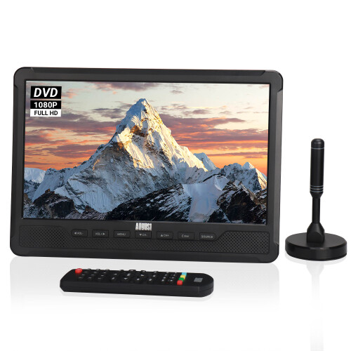 Portable TV with Built-In DVD Player: Ideal while on hoilday