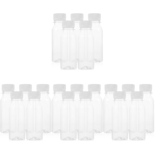20Pièces Bouteilles Transparentes Pour Jus Bouchons 1