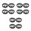 12Pcs Black Plastic Speaker Grill Covers Car Audio Protective Mesh 2