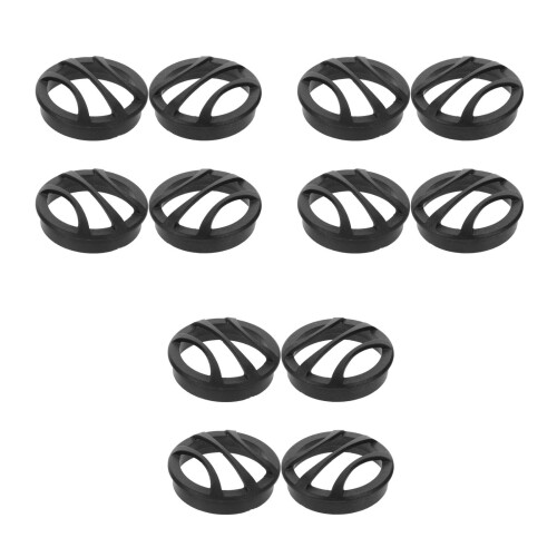 12Pcs Black Plastic Speaker Grill Covers Car Audio Protective Mesh 1