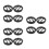 12Pcs Black Plastic Speaker Grill Covers Car Audio Protective Mesh 3