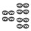 12Pcs Black Plastic Speaker Grill Covers Car Audio Protective Mesh 5
