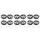 12Pcs Black Plastic Speaker Grill Covers Car Audio Protective Mesh 6